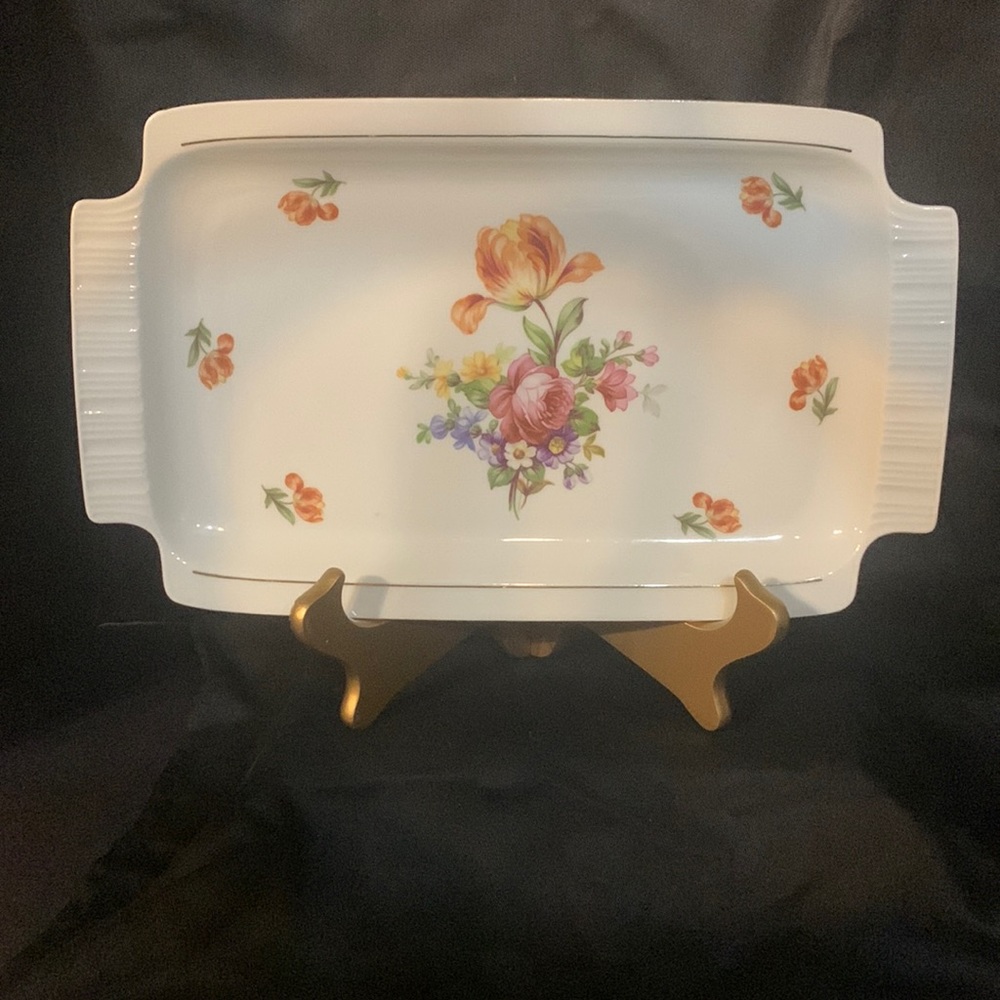 1950s Colditz Pottery Tray  Made in German Democratic Republic